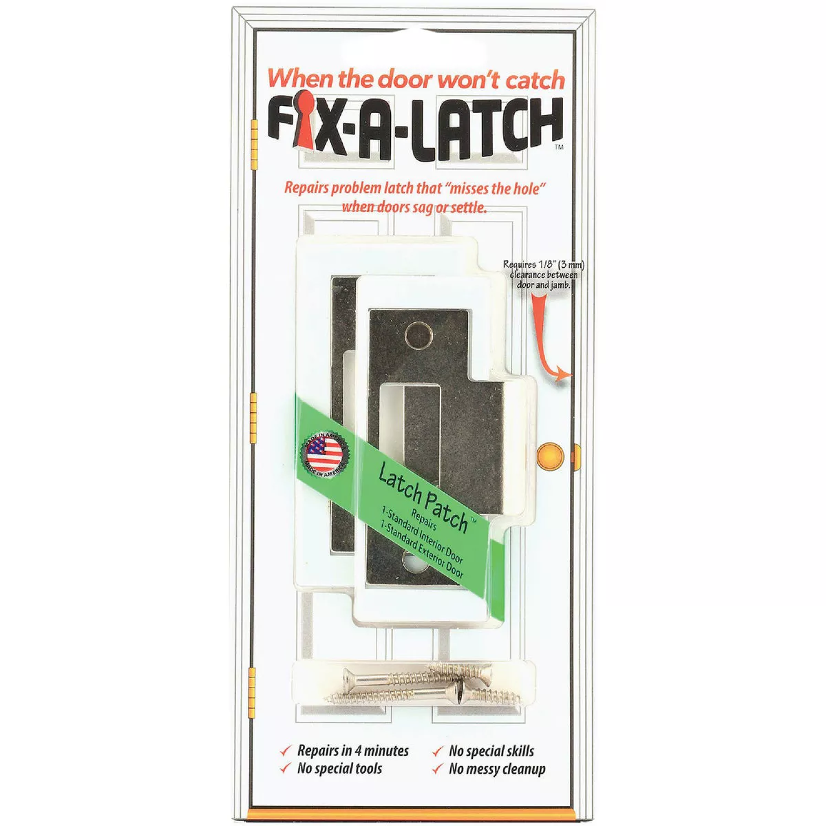Prime-Line Fix-A-Latch Satin Nickel Repair Kit (2-Pack)