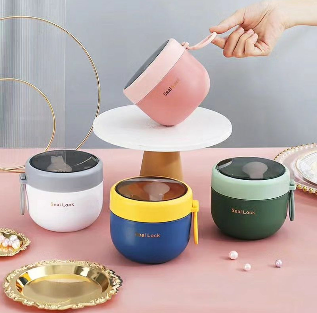 Geïsoleerde Draagbare Lunchcontainer van Roestvrij Staal – Compact en Lekvrij Ontwerp