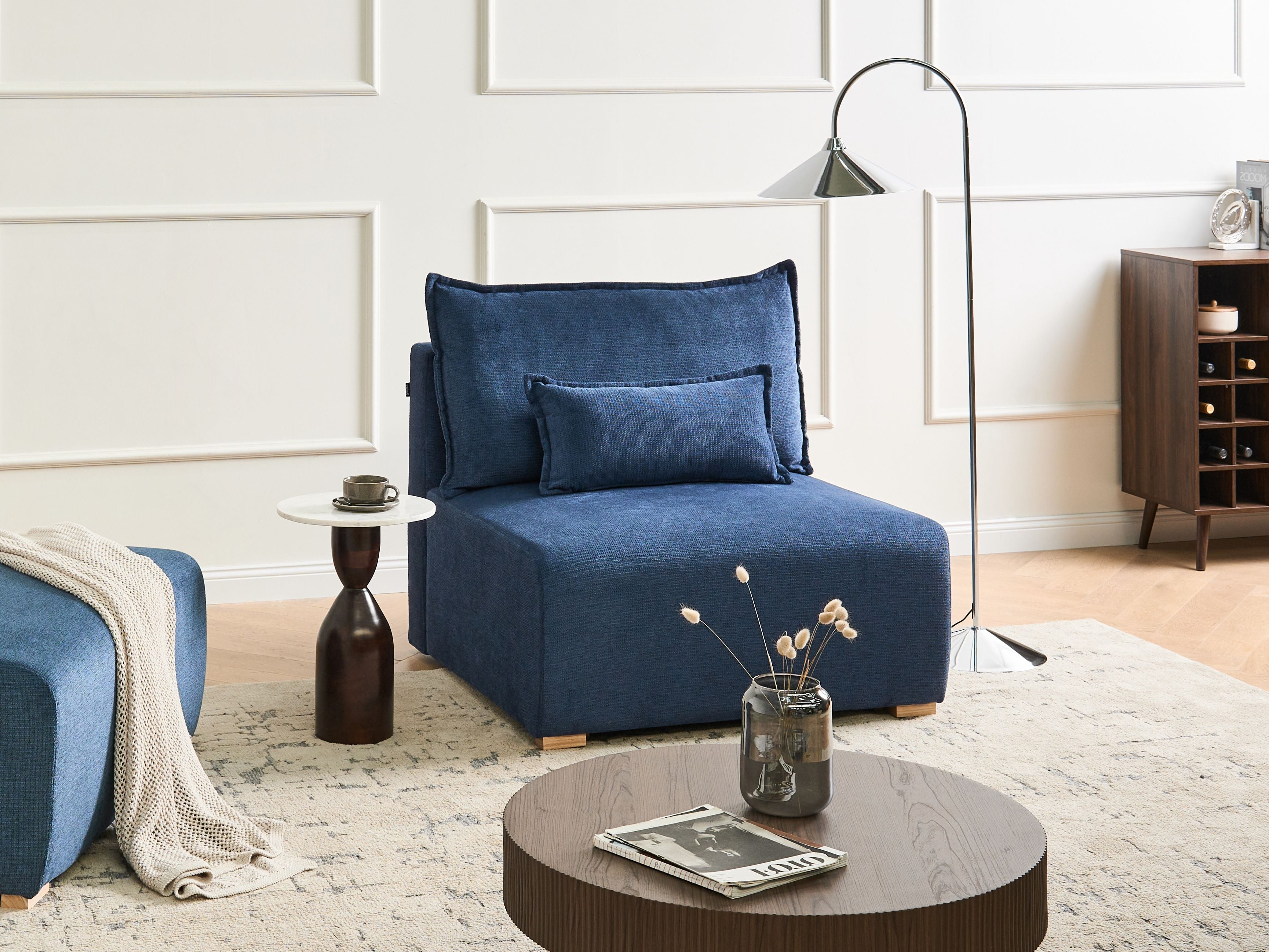 1-Seat Section NERBO Fabric Blue