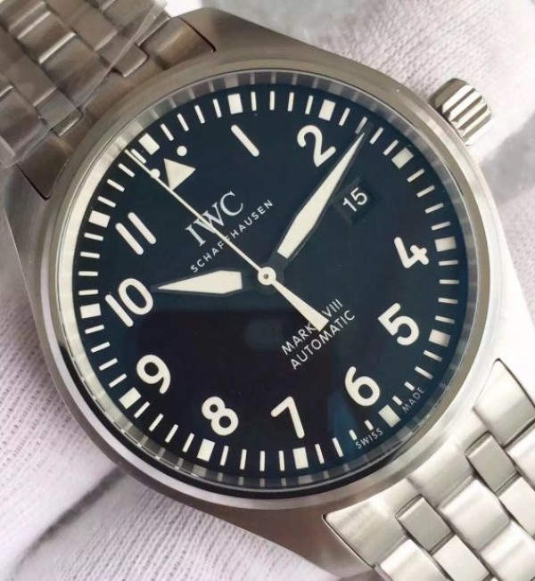 Replica IWC MKF Mark XVIII IW3270 Blue Dial SS Bracelet A2892 - Top club