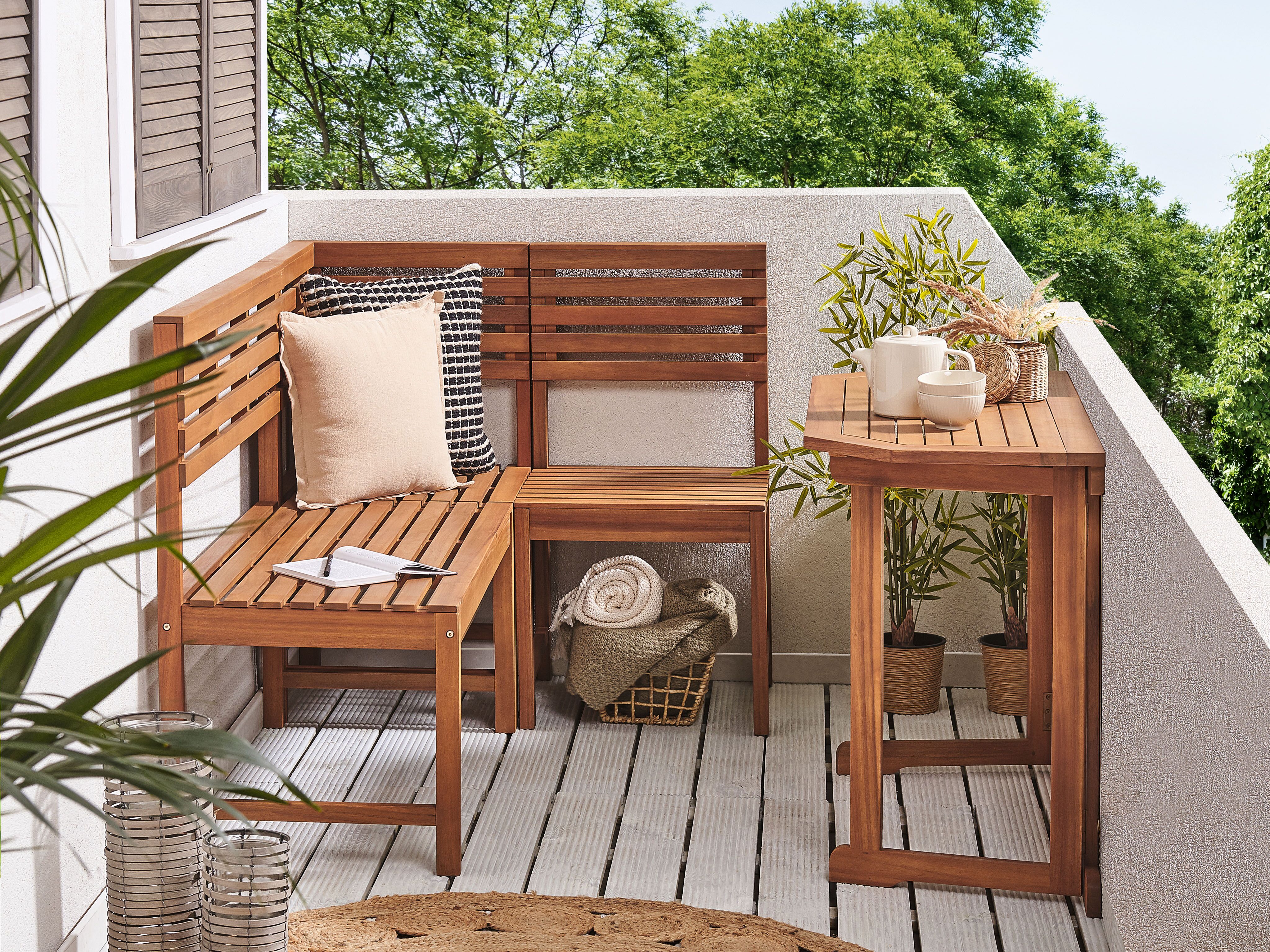 Garden Bench TREIA 110 cm Acacia Wood Brown