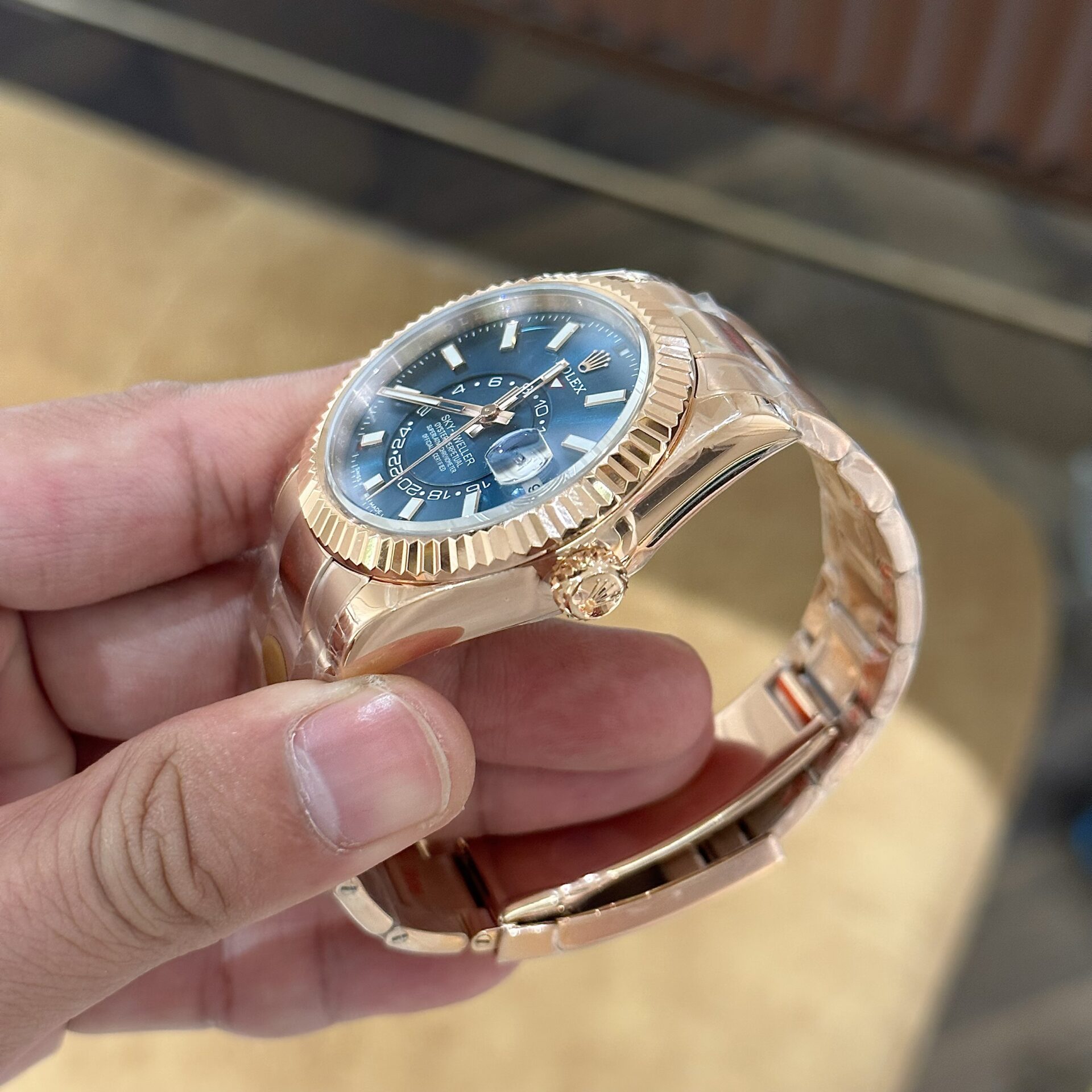 Rolex Sky-Dweller 336935 Replica 11 Watch Rose Gold Noob Factory 42mm - Top club