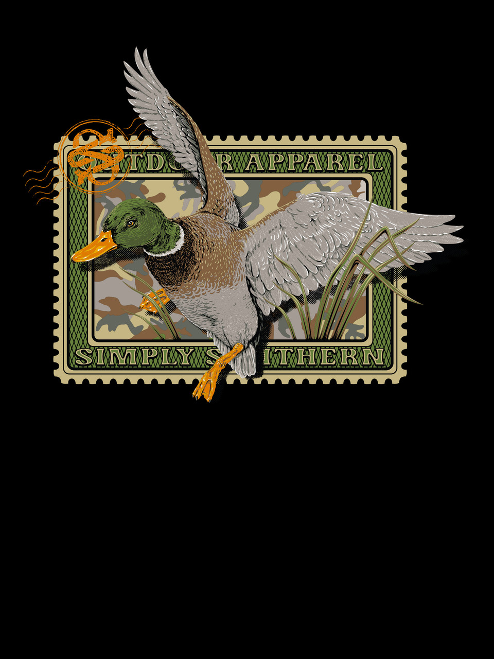 MN-LS-DUCKSTAMP-BLK - Simply Southern Outlet