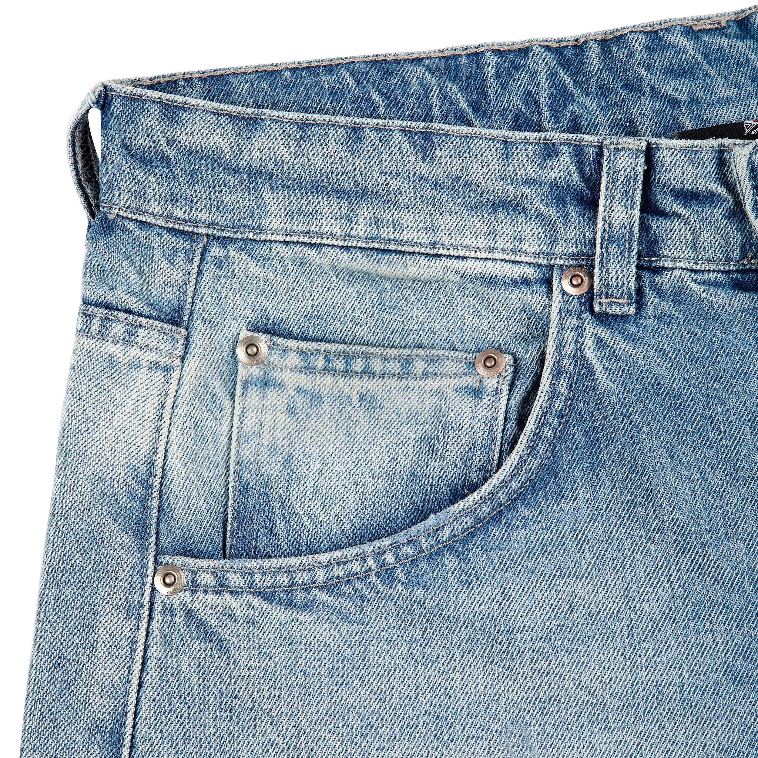 "lotus" Jorts blue