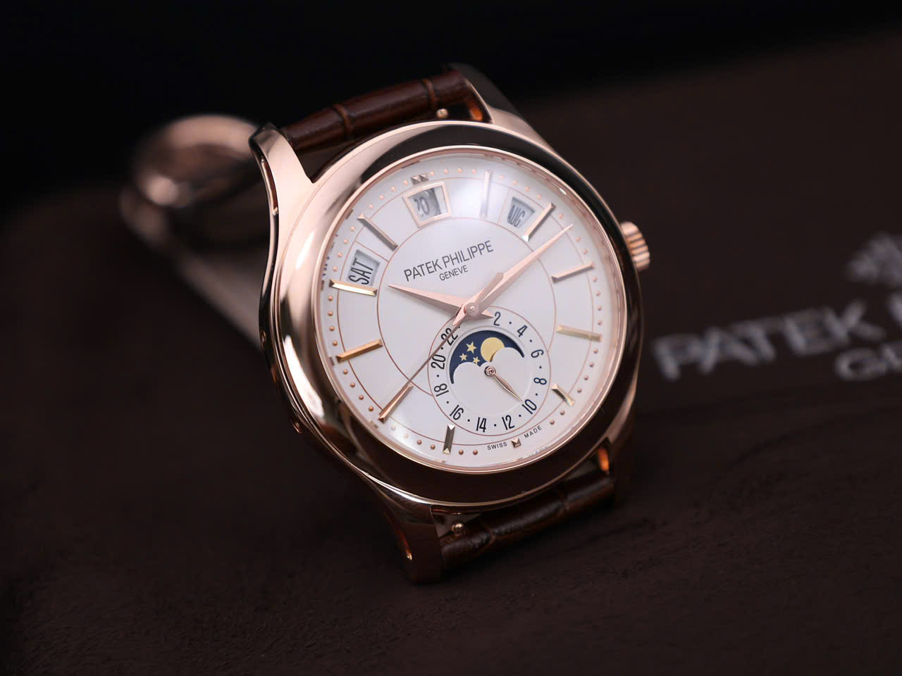 Patek Philippe 5205R 18K Rose Gold Wrapped Replica Watch 40mm - Top club