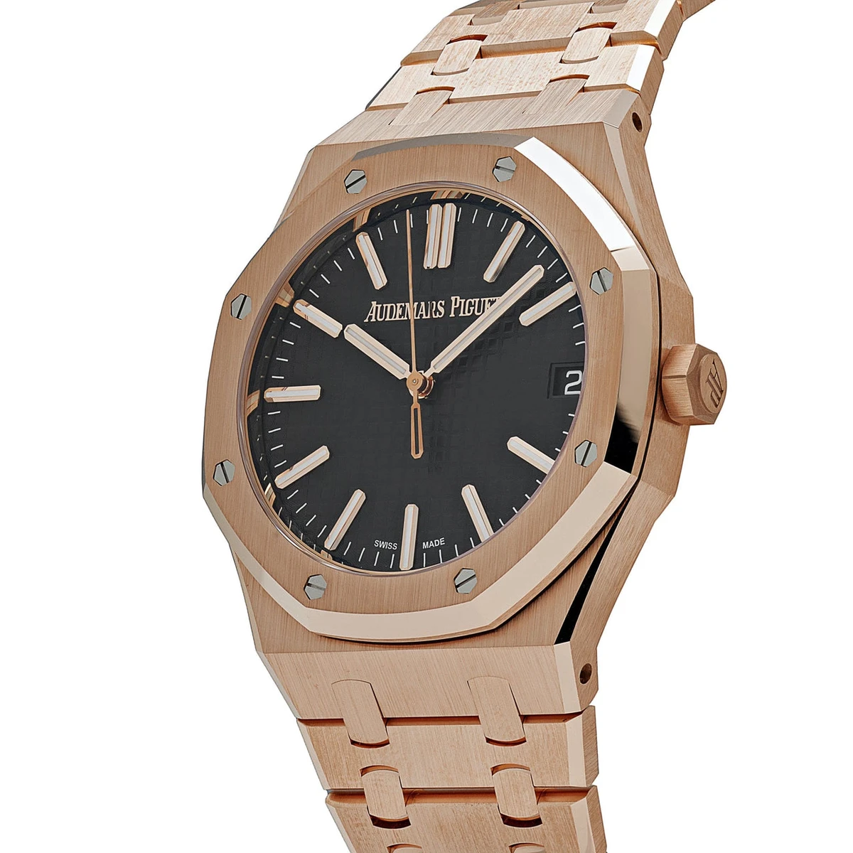 Royal Oak 41 Selfwinding Rose Gold Black Dial(1:1 replica) - Top club