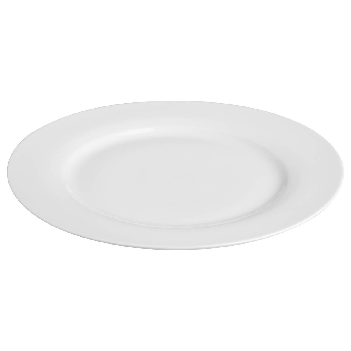 Set of 6 Dinner Plates "Ronde" D.24 cm, White