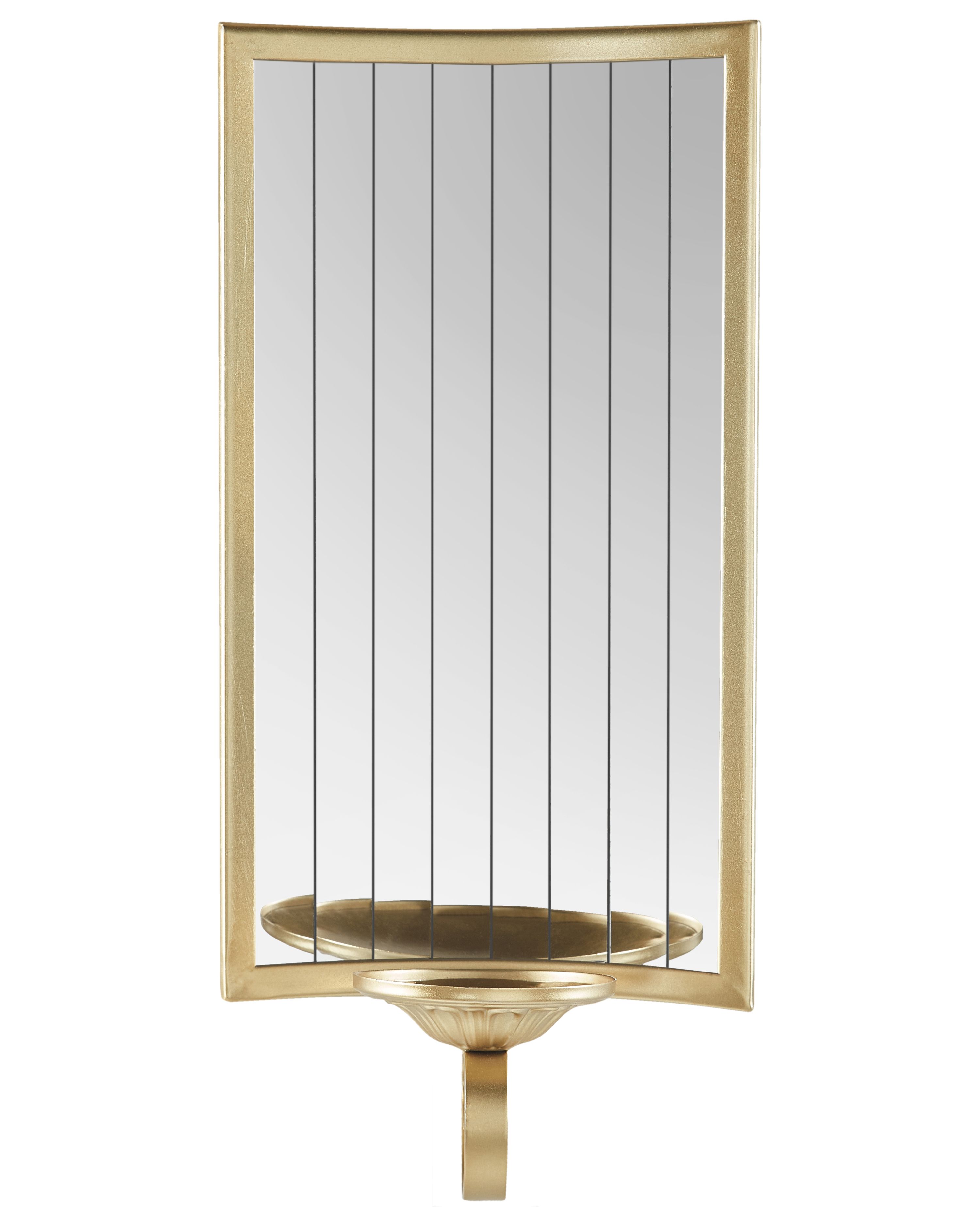 Wall Candle Holder SOBREDA Metal 41 cm Gold