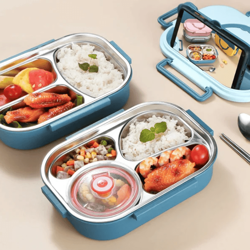 ThermoBox - Lunchbox met Soepkom en 4 Compartimenten