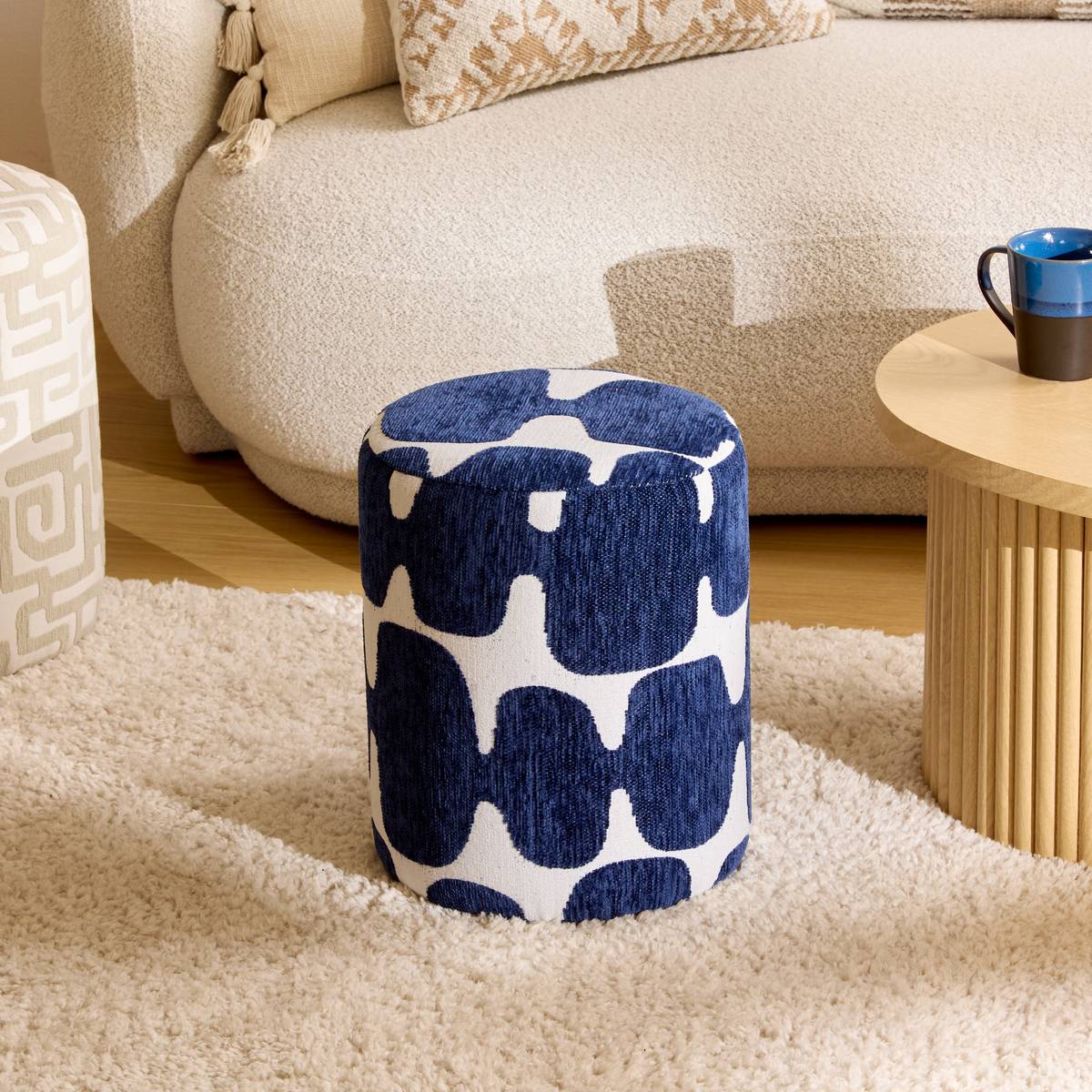 Pouf "Delor" Blue