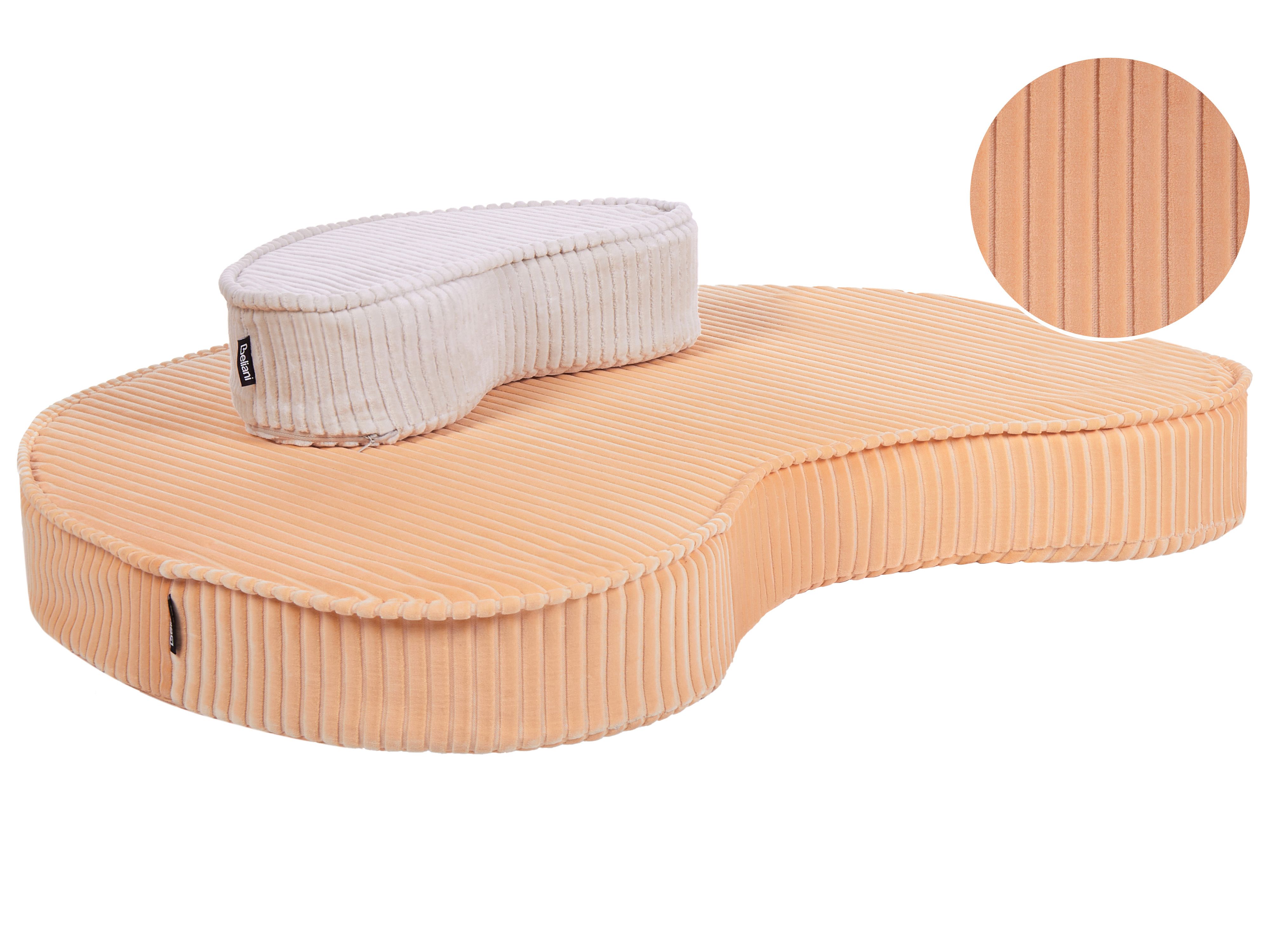 Pouffe NILI Velvet Peach Pink