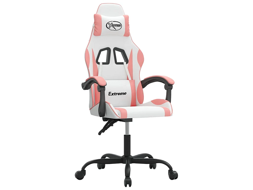 Chaise de jeu Blanc et rose Similicuir