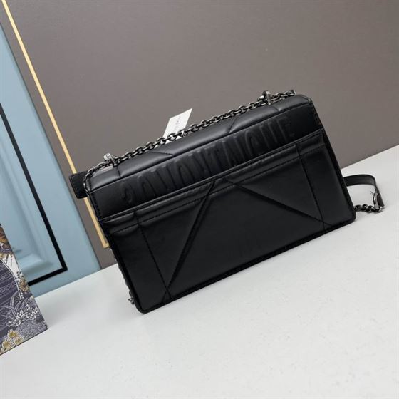 30 Montaigne Chain Bag with Handle Black Maxicannage Lambskin – DB0371:1High-quality replica