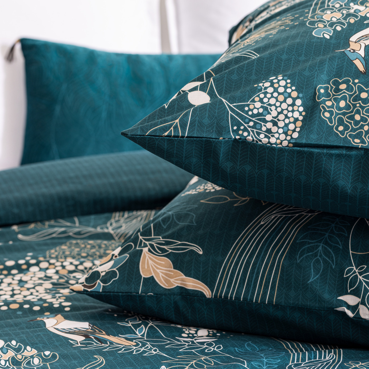 Bed linen set "Art D&eacute;co Paon" Cotton, 240x220 cm