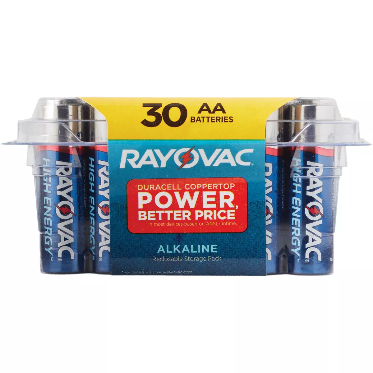 Rayovac High Energy AA Alkaline Battery (30-Pack)
