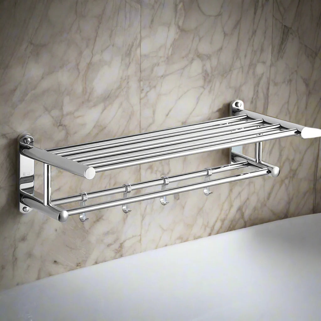 SteelRack - Hoogwaardige Roestvrijstalen Handdoekhouder - Moderne en Duurzame Handdoekstang