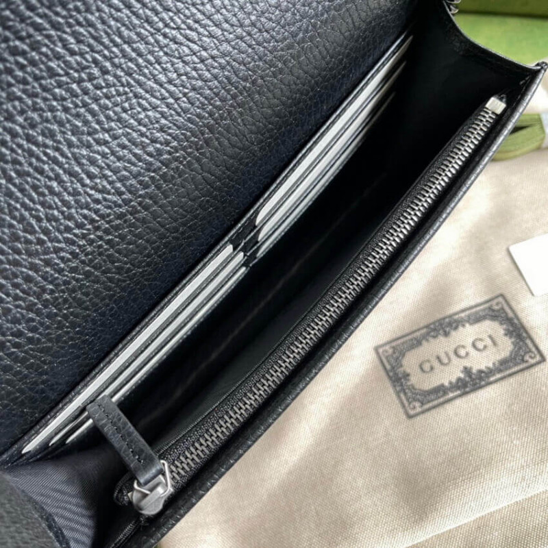 Replica Gucci Textured Leather Gg Marmont Mini Chain Bag 4979851:1High-quality replica