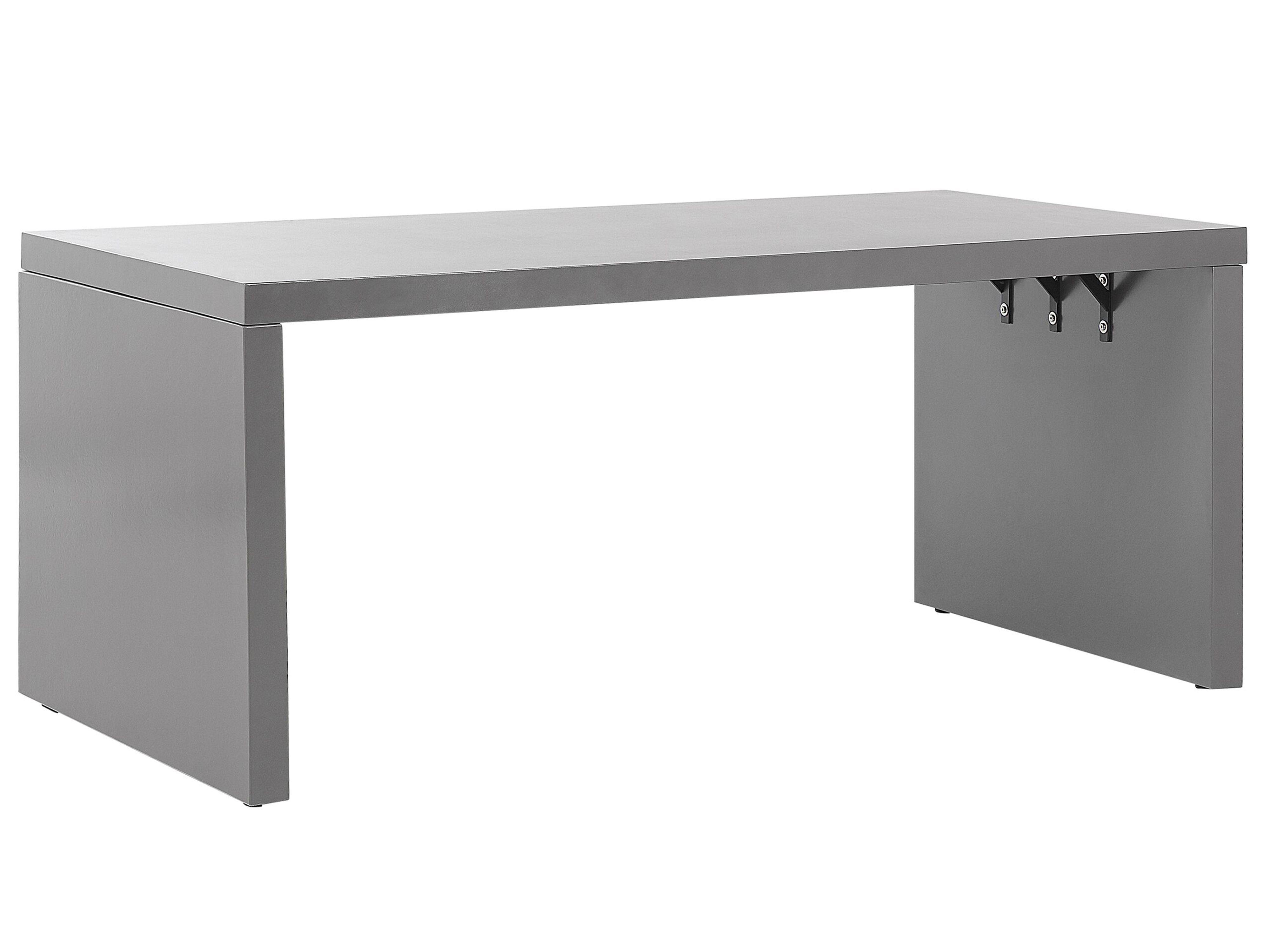 Garden Dining Table TARANTO 180 cm 90 cm Concrete Grey