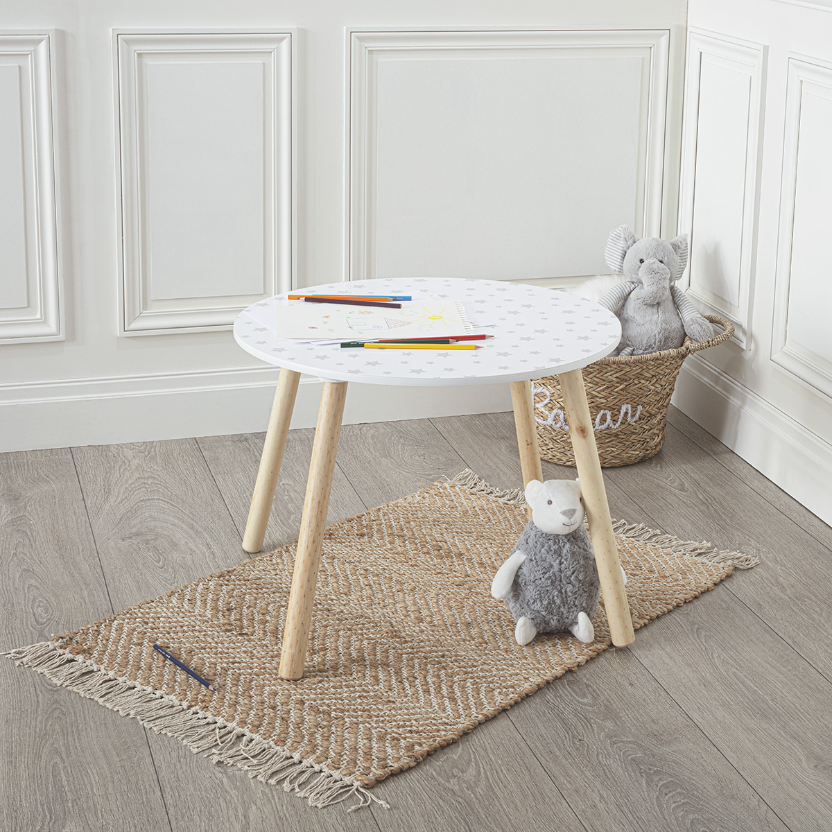 Kids table "Douceur" Patterns, D.60 cm