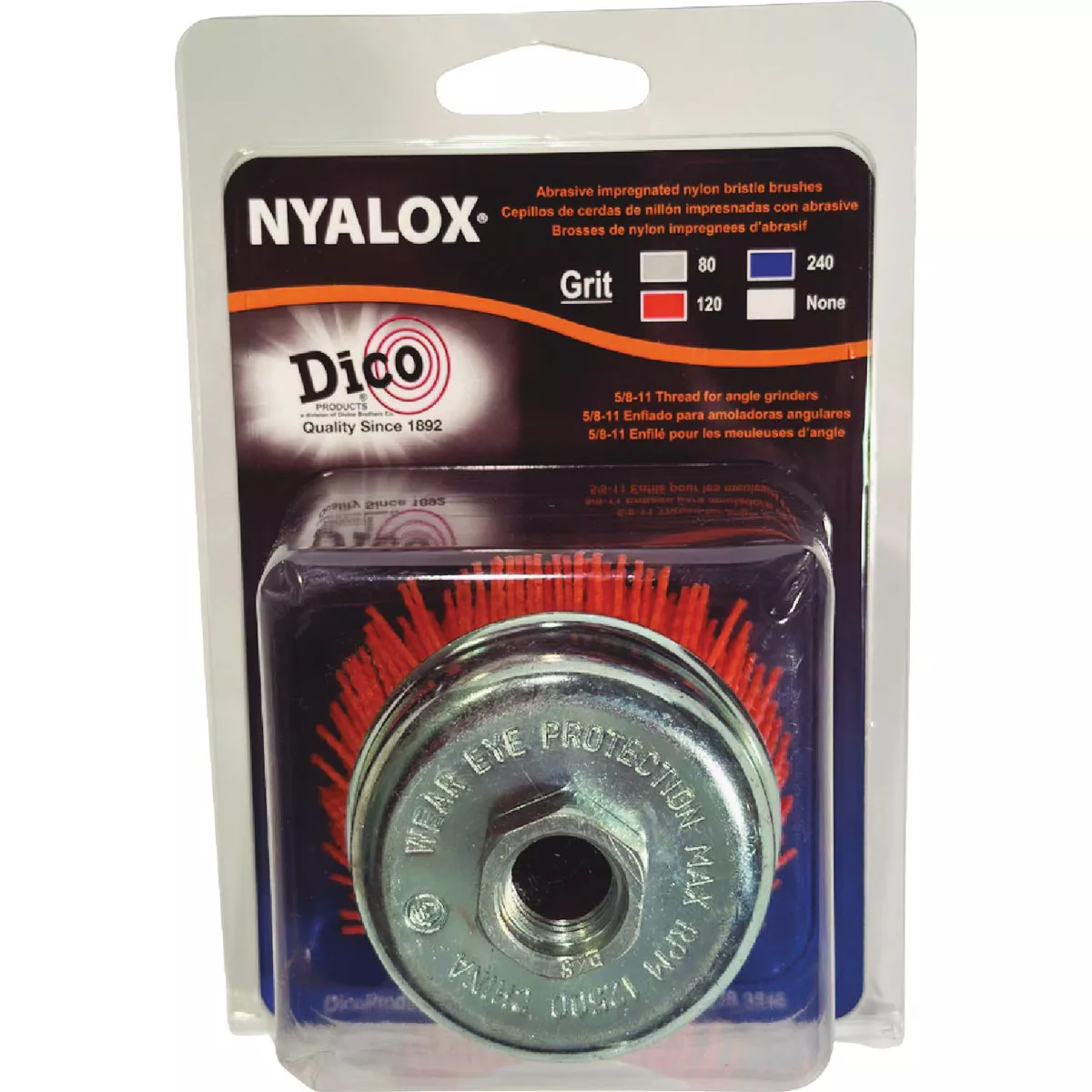 Dico Nyalox 3 In. Medium Orange Angle Grinder Cup Brush
