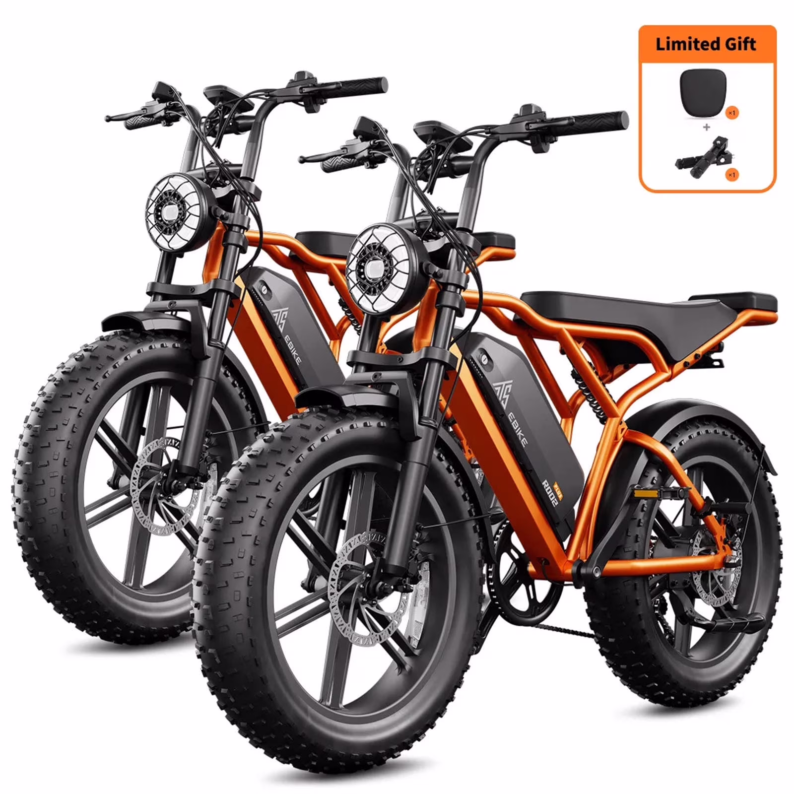 Electric Bike for Adults, 750W Peak 1500W Motor, 20"x4" Fat Tire E Bicycle, Hydraulic Disc Brakes, E Mountain Bike, 48V/15AH UL2849, App Control - Image 7