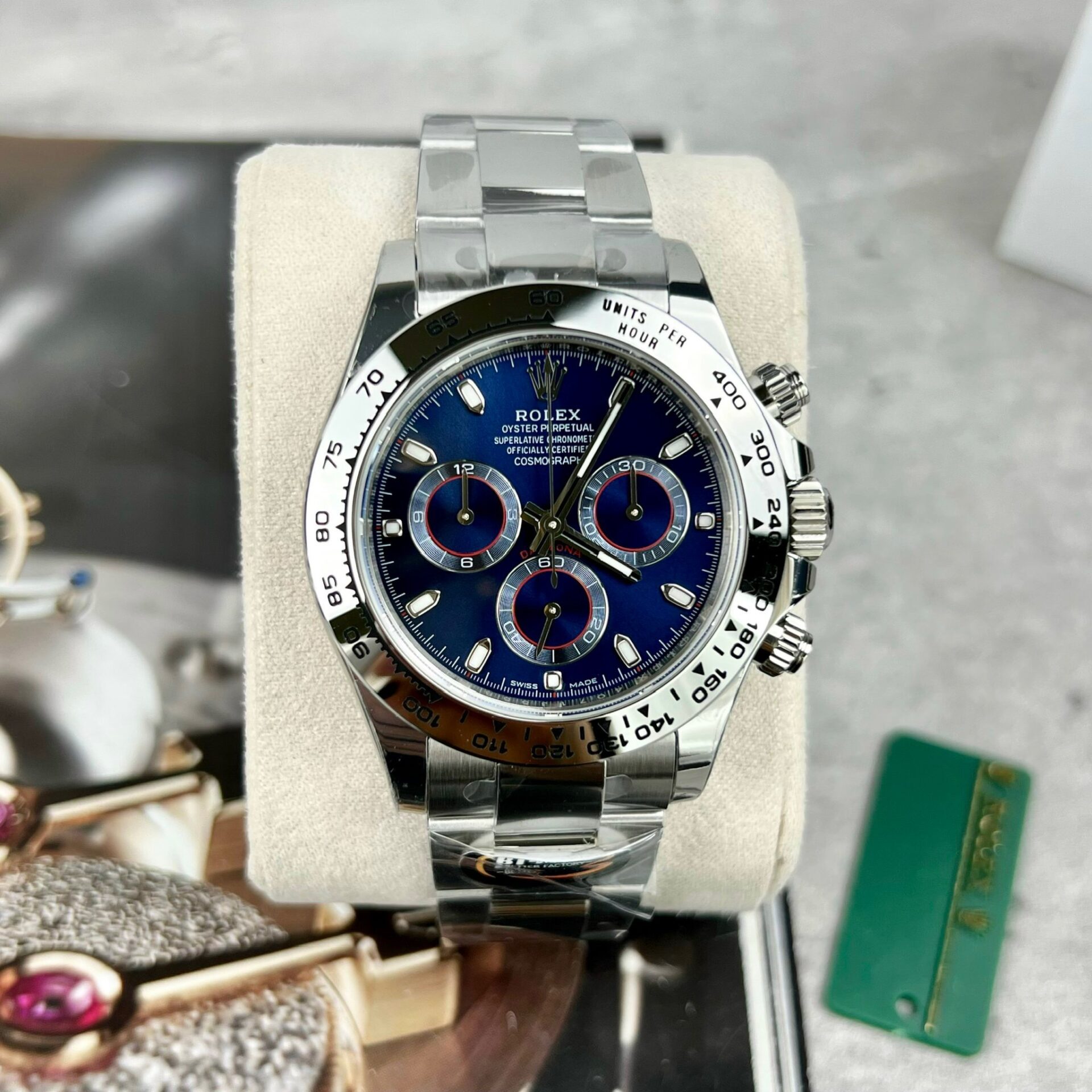 Rolex Replica 1:1 Watch Cosmograph Daytona 116509 Blue Dial 40mm - Elite Watch Atelier