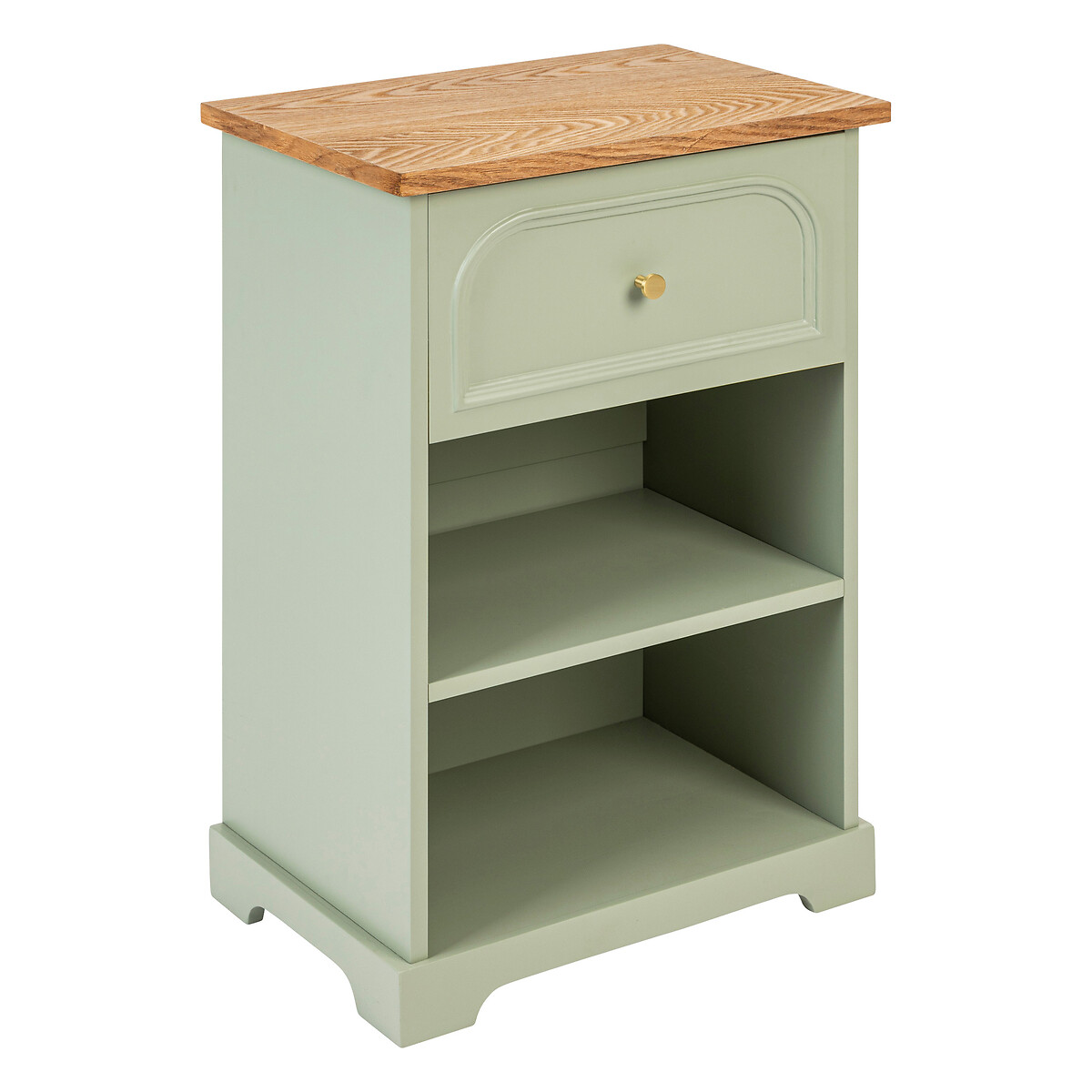 Bedside table "Moh&eacute;a" Celadon green, H.67 cm
