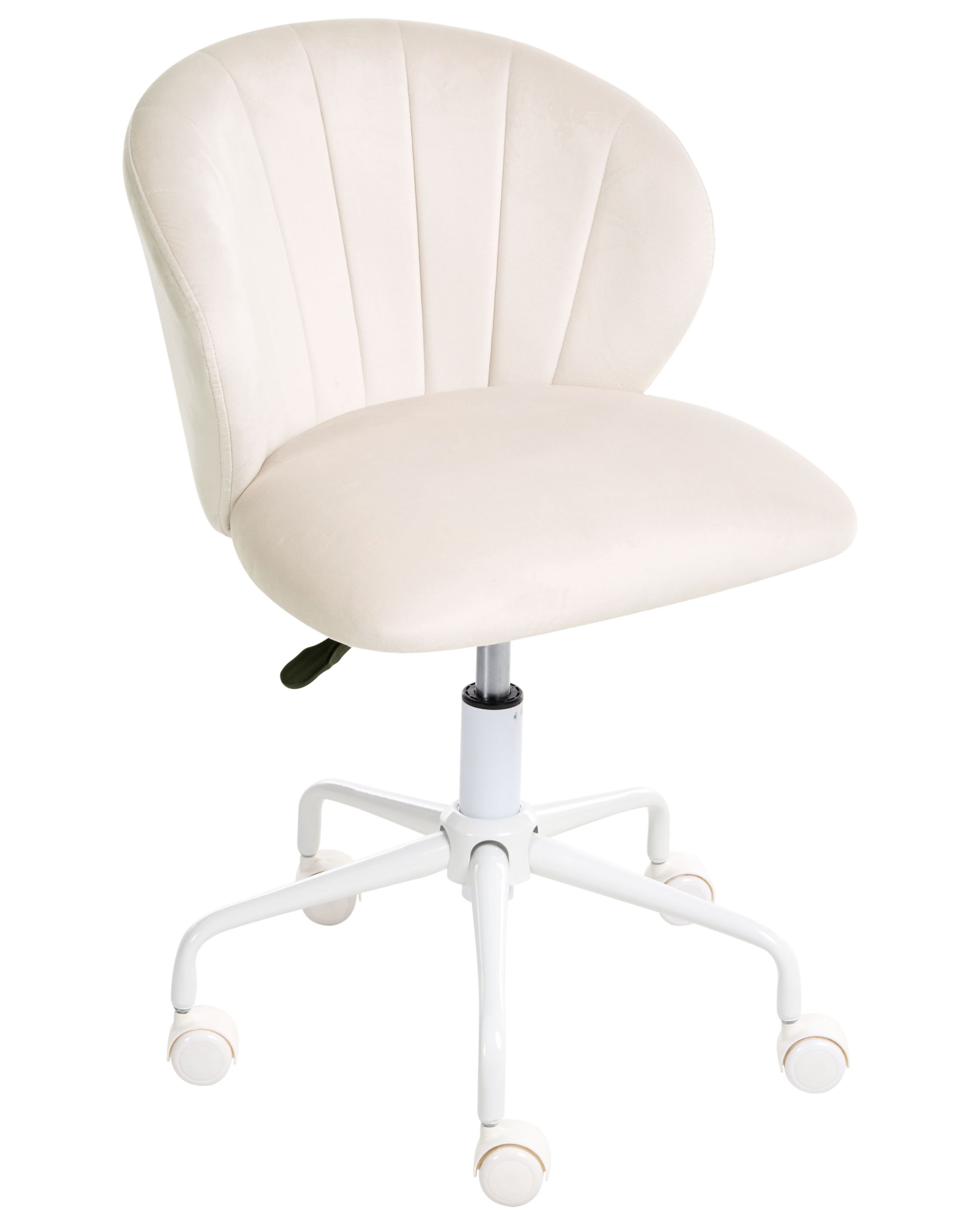 Desk Chair CHEERFUL Velvet Off-White