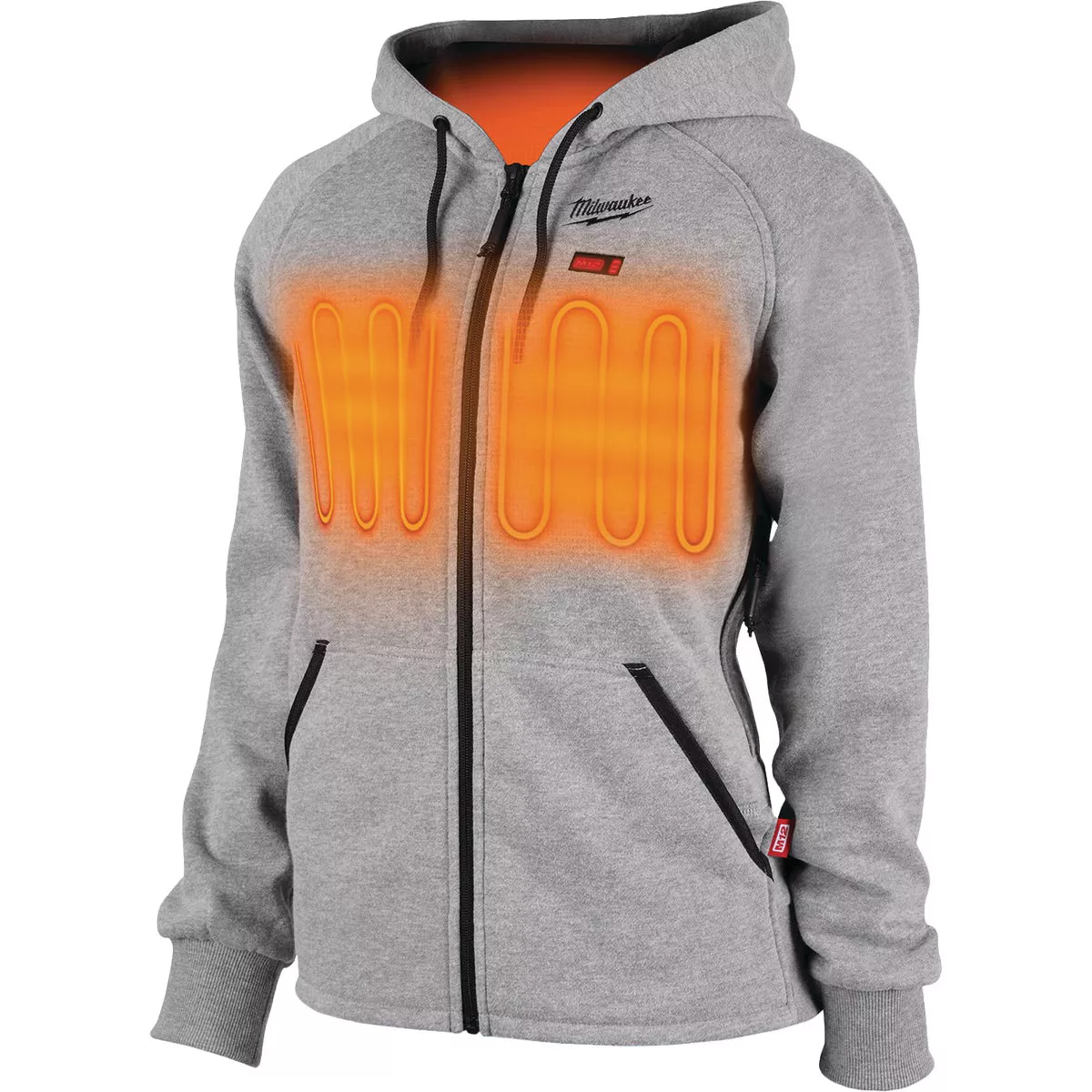Milwaukee M12 Women's Gray Cordless Heated Hoodie Kit, XL