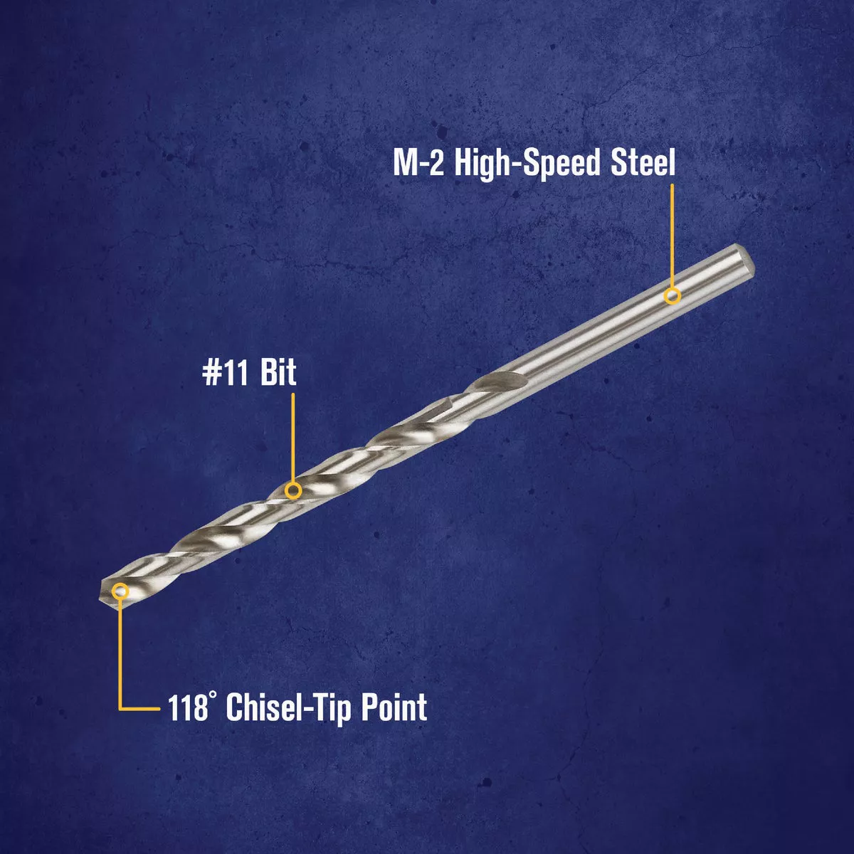 Irwin #11 Bright High Speed Steel Wire Gauge Drill Bit