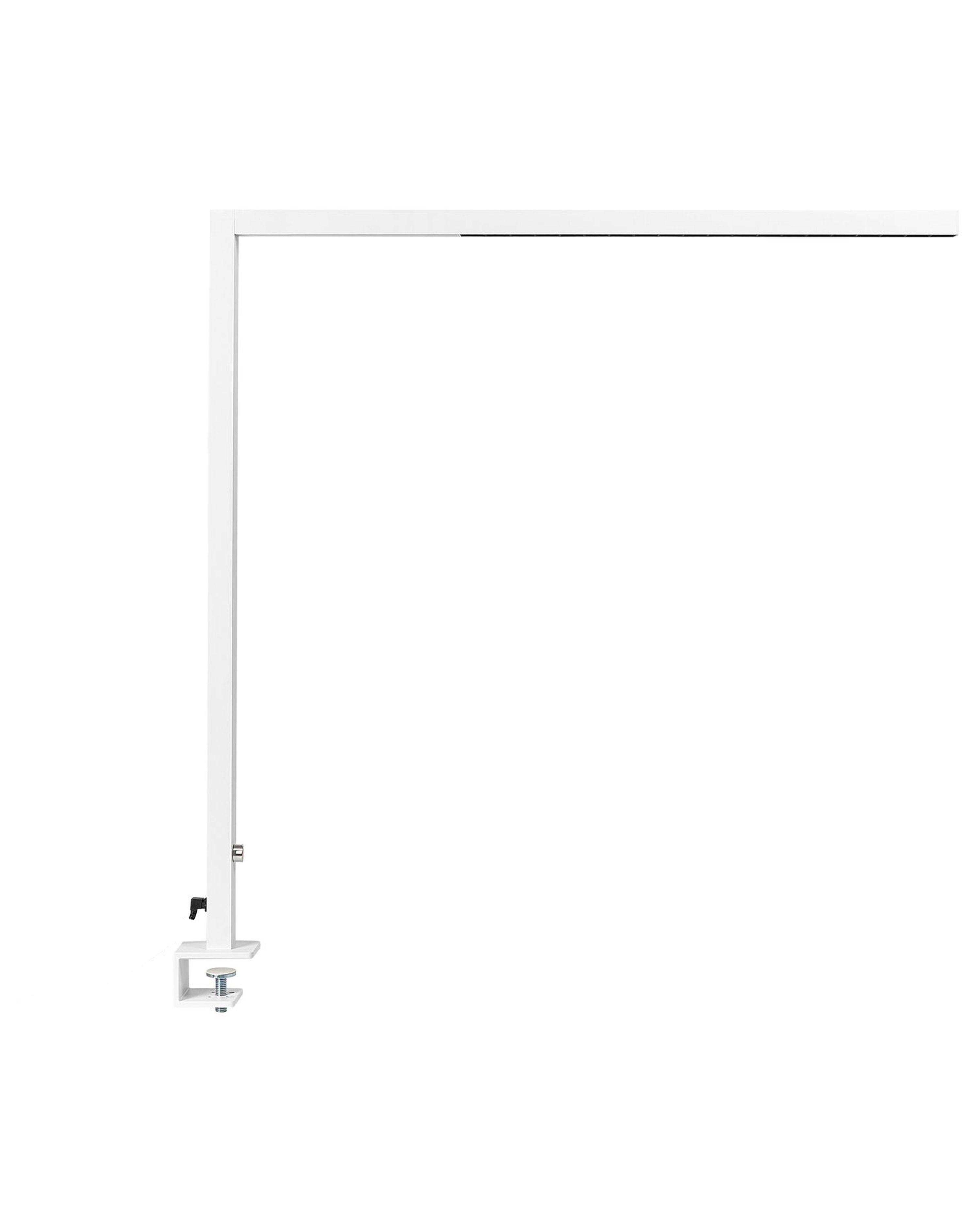LED Clamp-On Desk Lamp VOLANS with Dimmer Metal White