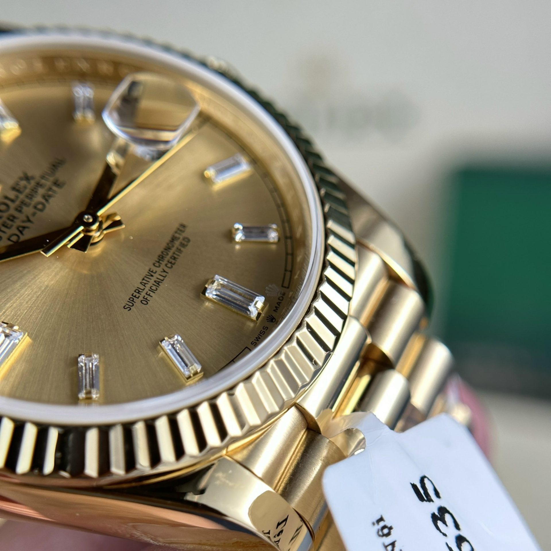 Rolex Replica 1:1 Watch Day-Date 228238 Gold Wrapped 18K Yellow Gold 178 grams GM Factory 40mm - Elite Watch Atelier