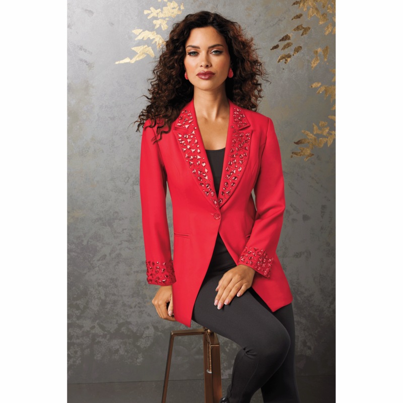 Quinn Blazer - MIDNIGHT VELVET CATALOG