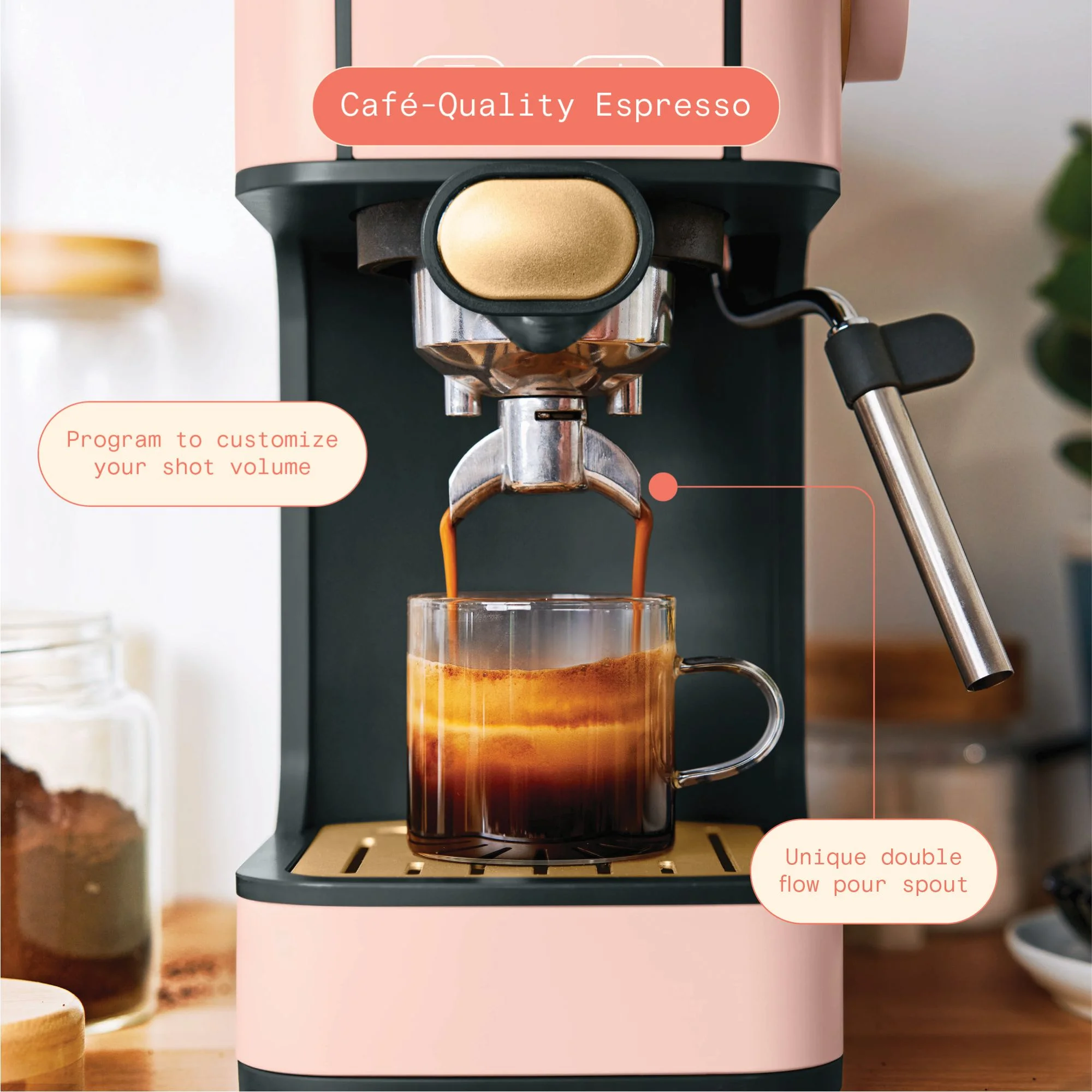 Beautiful Slim Espresso Machine with 20-Bar Pressure, Black Sesame by Drew Barrymore - Image 25