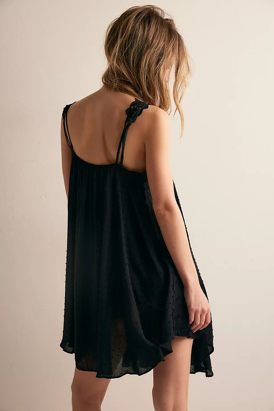 Don't You Love It Mini Slip Dress-Black