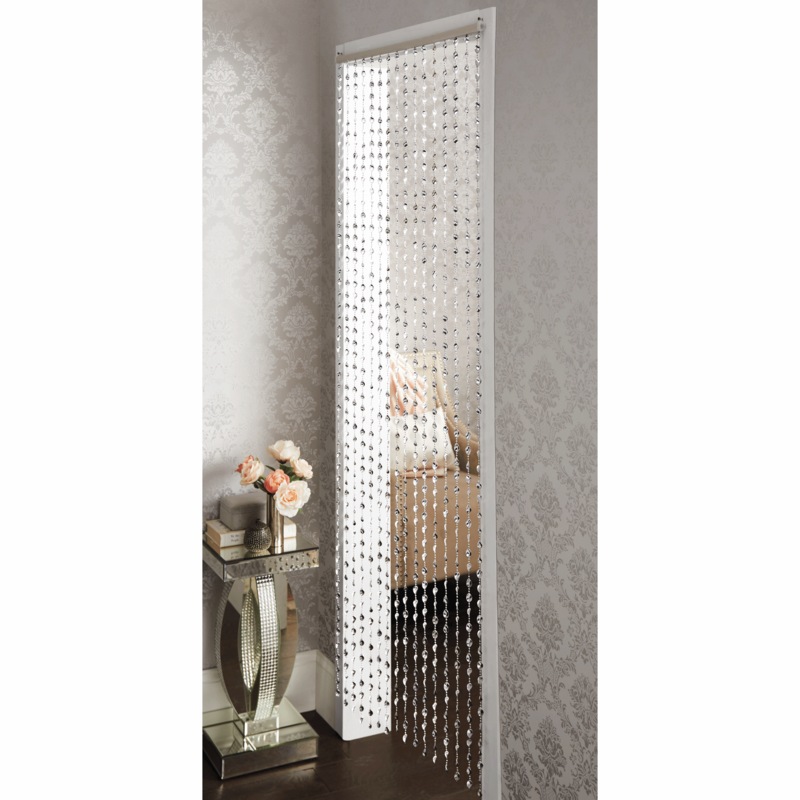 Silver Beaded Door Curtain - MIDNIGHT VELVET CATALOG