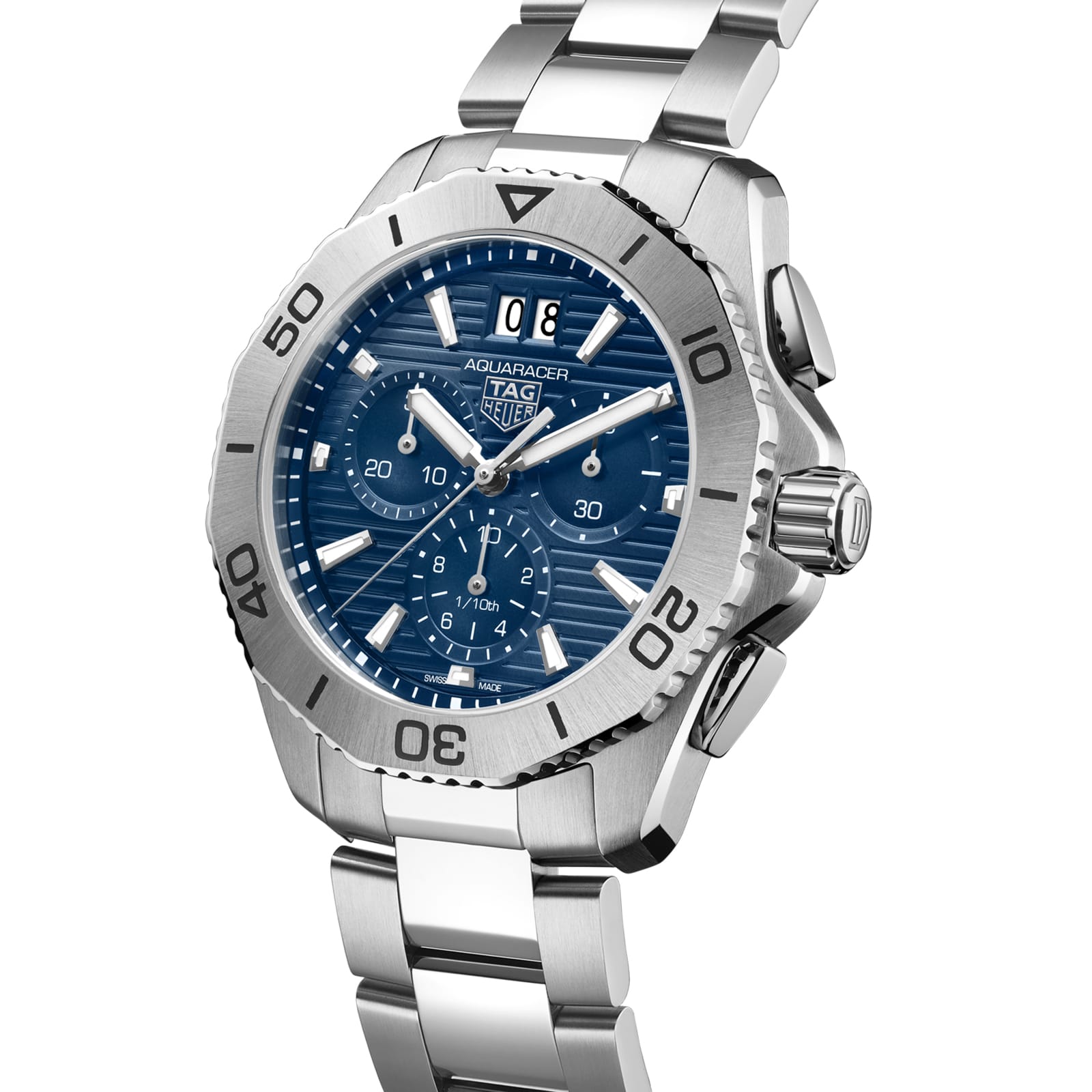 TAG Heuer Replica Watch Aquaracer Professional 200 Chronograph Quartz 40 mm Steel(1:1 replica) - Elite Watch Atelier