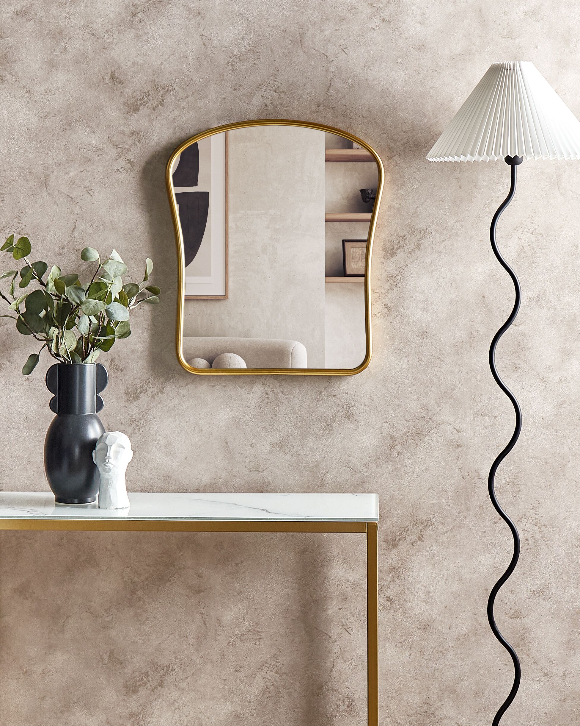 Wall Mirror NOTH 45 cm 53 cm Metal Gold