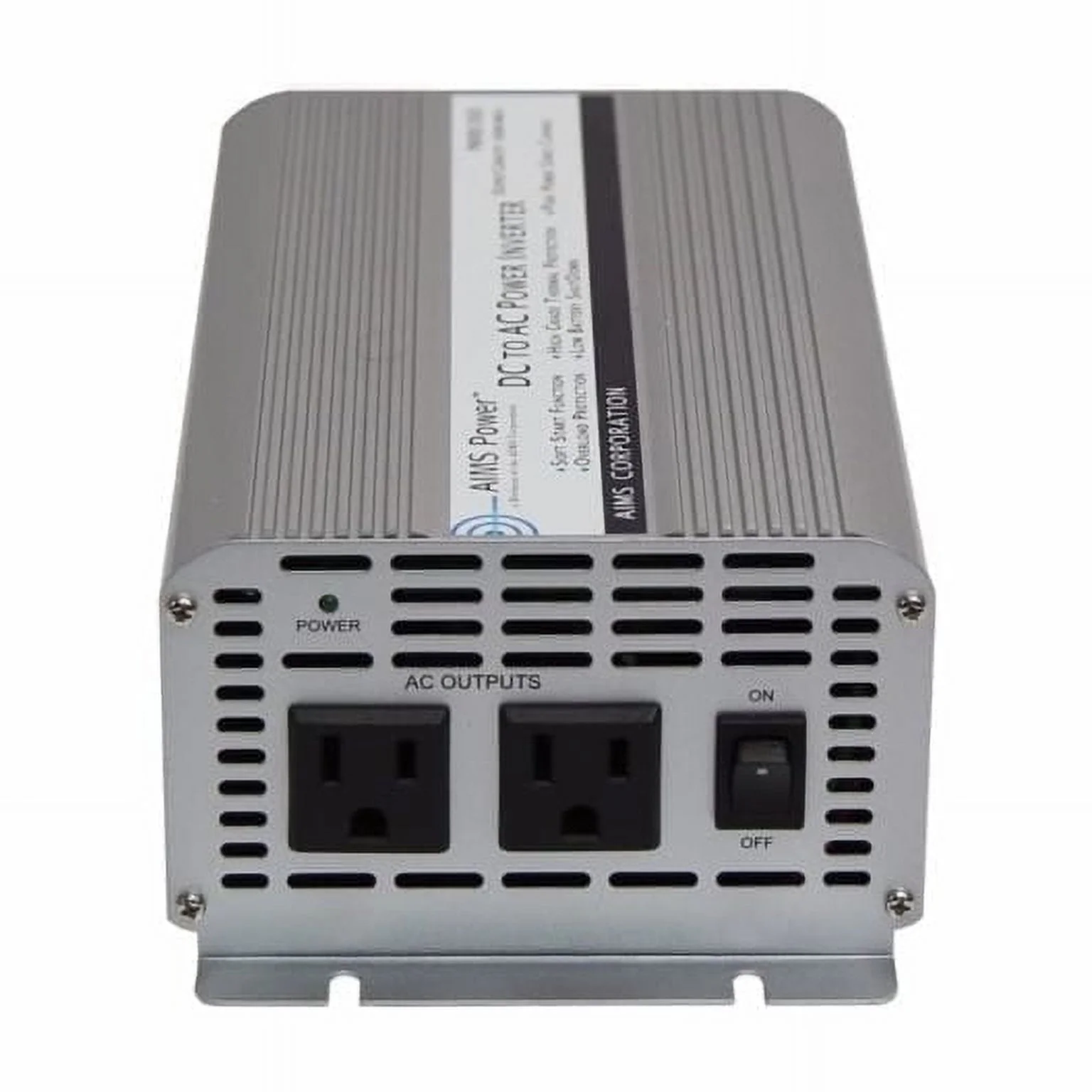 AIMS Power 1250 WATT POWER INVERTER 12VDC TO 120VAC NO FRILLS - Image 2