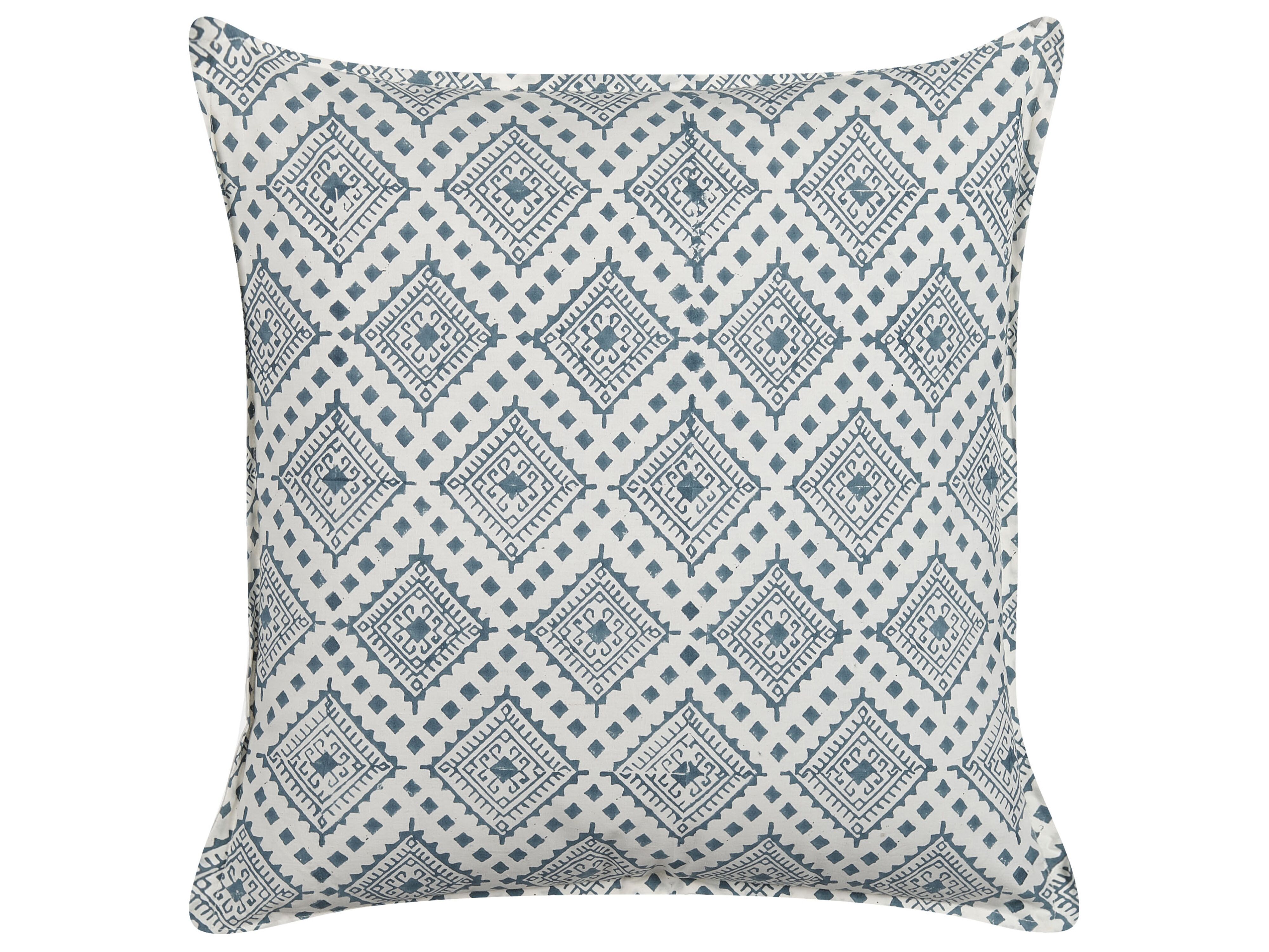 Throw Cushion CORDATA Cotton 45 x 45 cm Blue Oriental Pattern