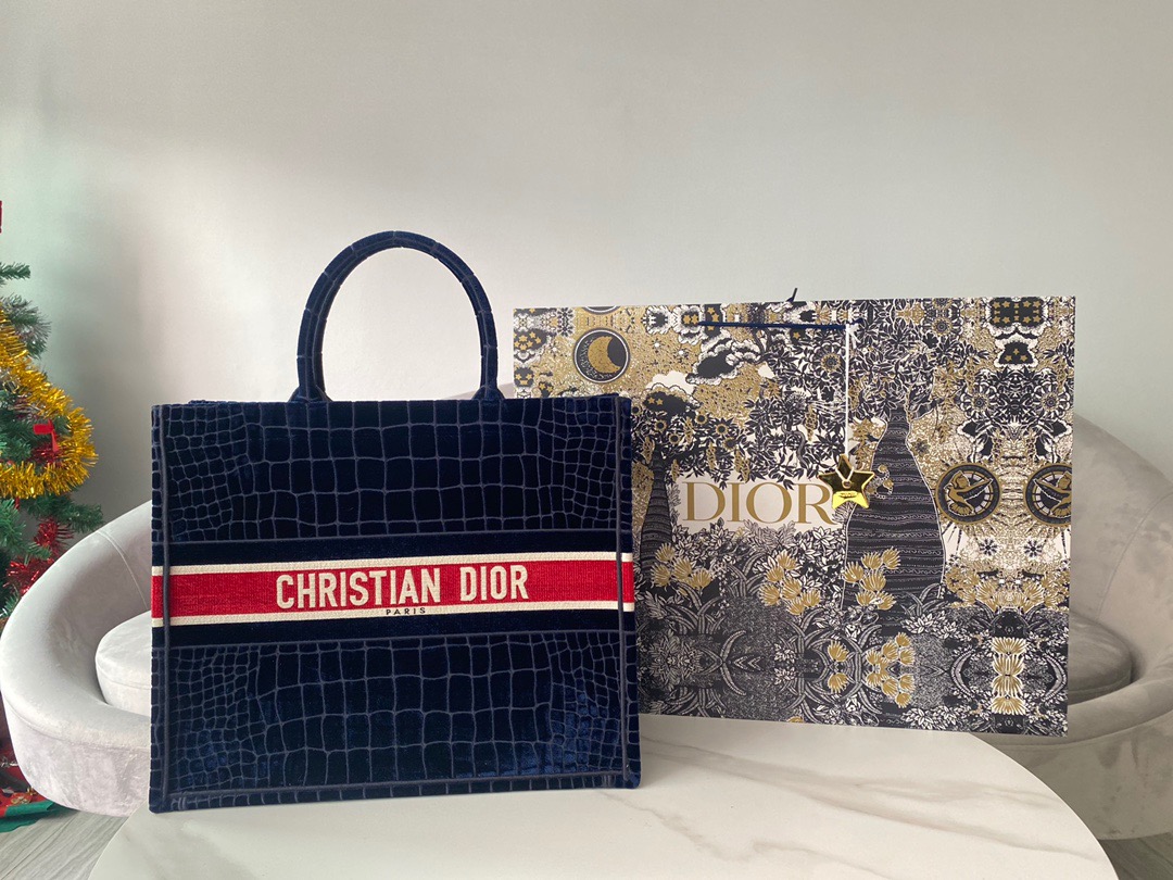Christian Dior Large Dior Book Tote Red Blue, For Women, Women’s Handbags 16.5in/42cm CD1:1High-quality replica
