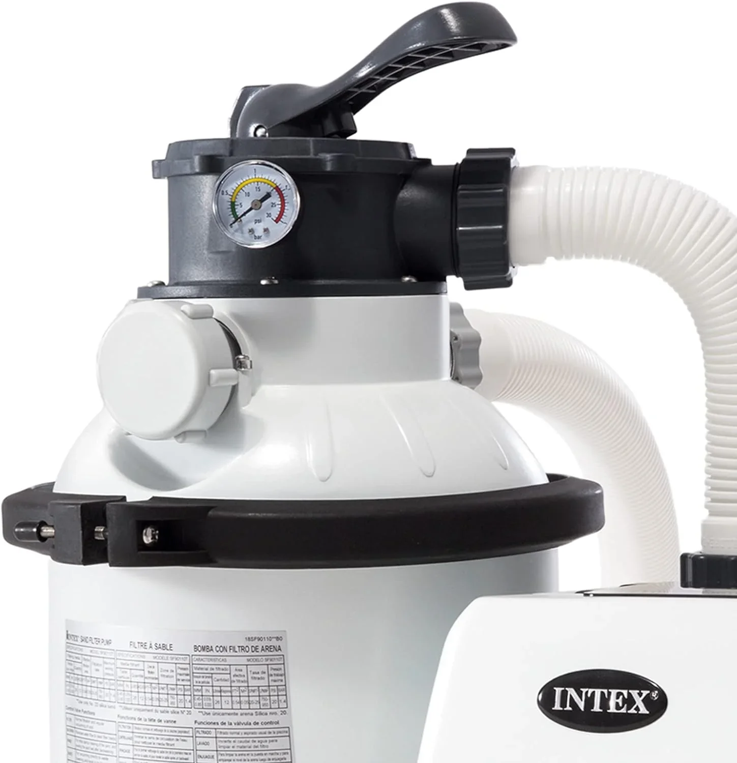 Intex Krystal Clear 16 Inch 3,000 GPH Above-Ground Pool Sand Filter Pump - 26651EG - Image 12 Intex Krystal Clear 16 Inch 3,000 GPH Above-Ground Pool Sand Filter Pump - 26651EG - Image 12