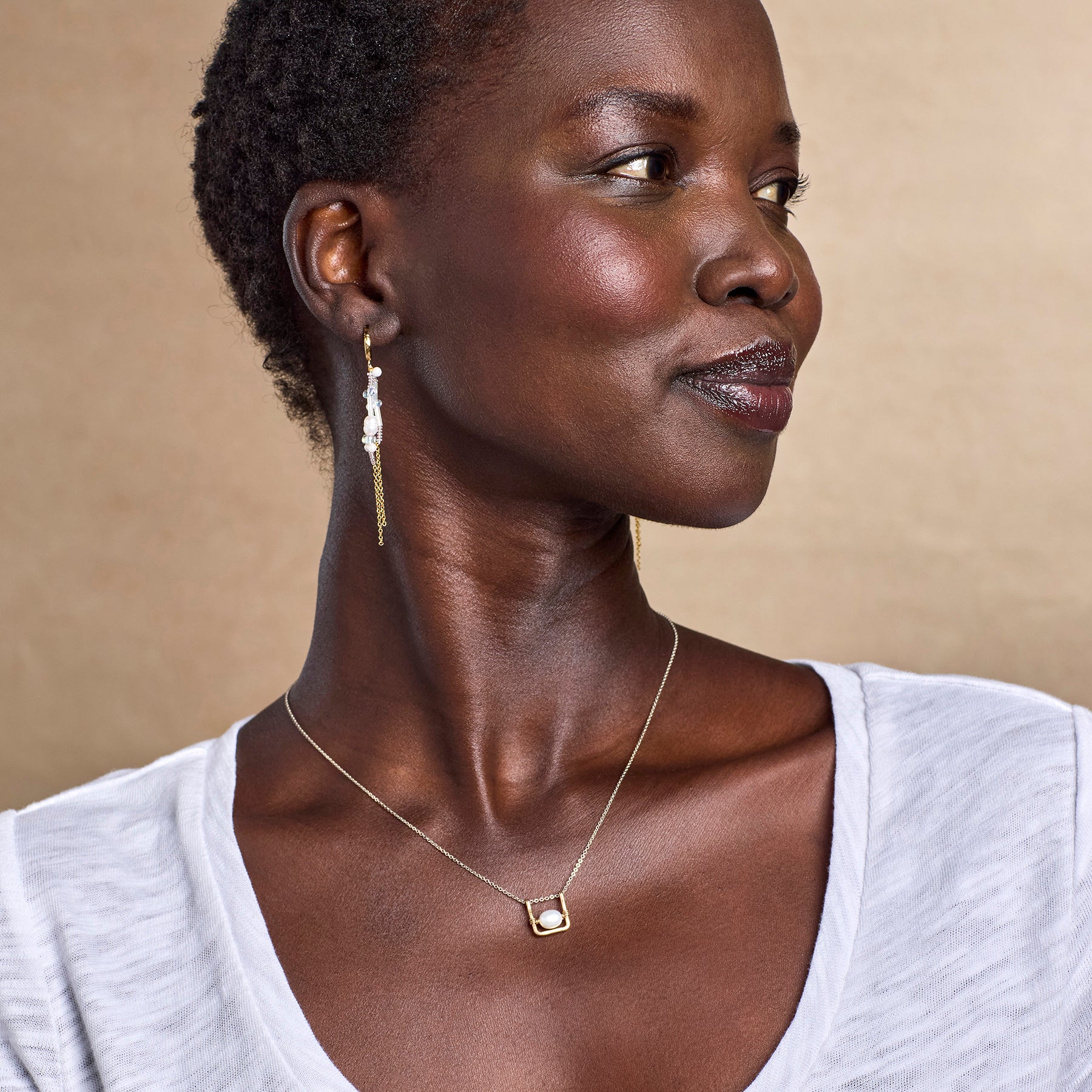 Pearl Swing Necklace - Sundance Clothing