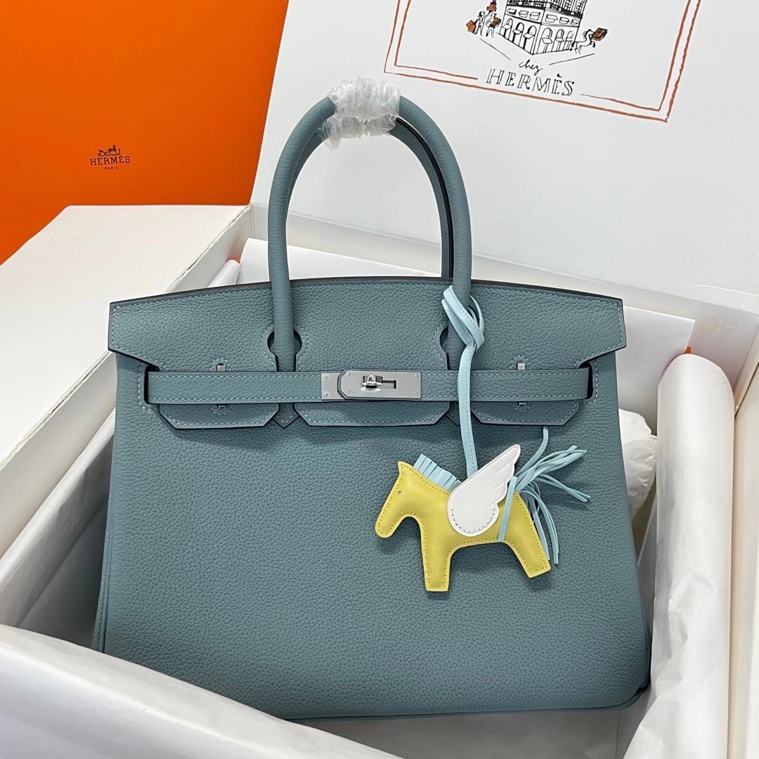 Hermes Birkin 30cm Togo Leather Silver Hardware