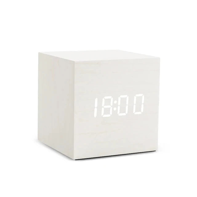 WoodenGlow | LED Klok met Temperatuur en Tijd Functies