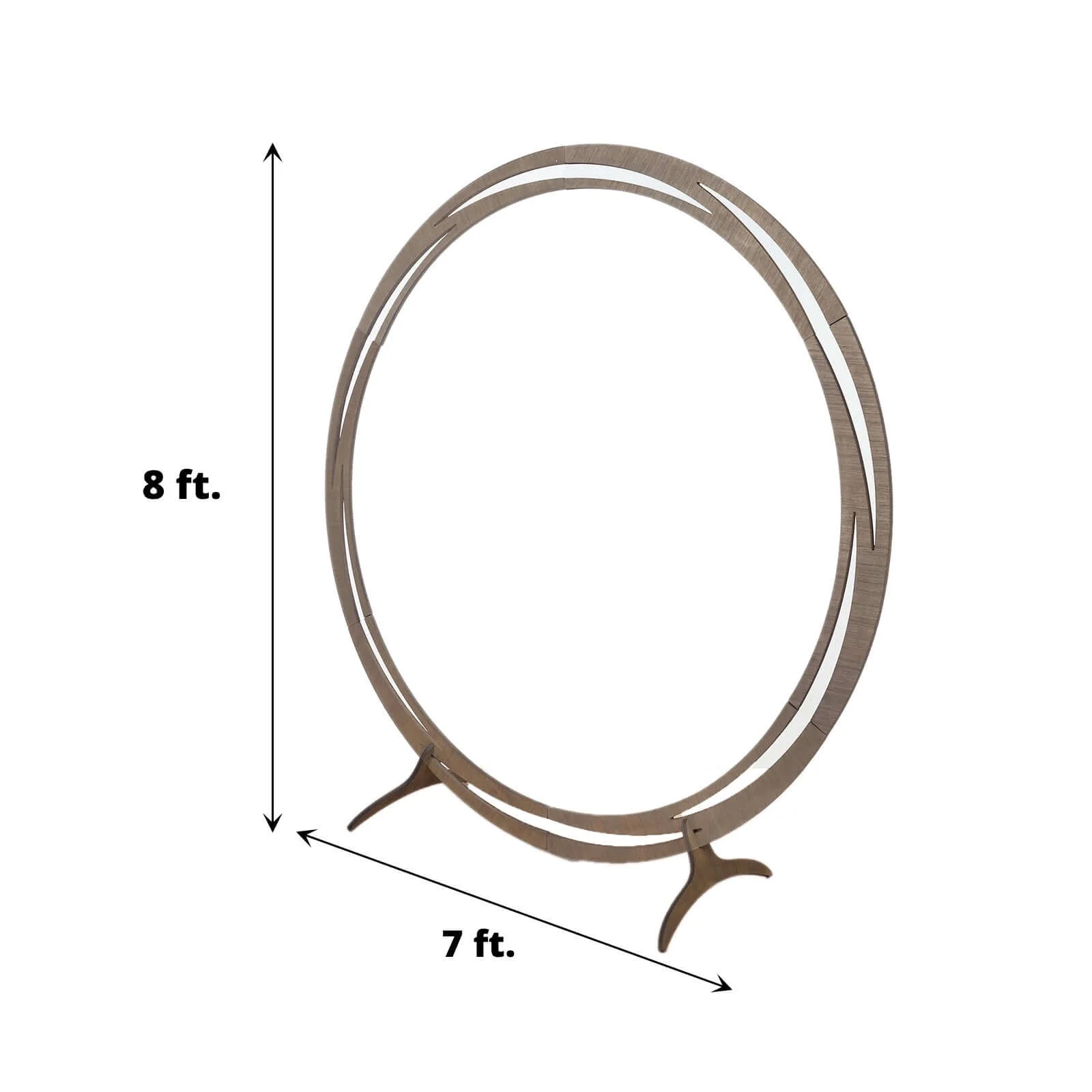 Efavormart 7FT Rustic Square Wedding Arch Wooden Backdrop Stand, Wedding Ceremony Arch - Brown - Image 45