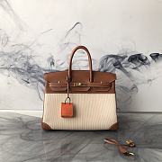 Hermes Birkin Barerina Gold Tone Handbag 35cm