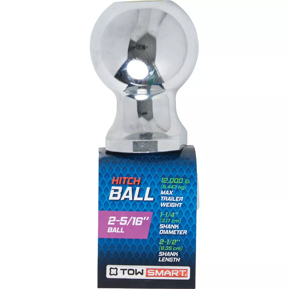 TowSmart Class IV 2-5/16 In. x 1-1/4 In. x 2-1/2 In. Hitch Ball, 12,000 Lb. Capacity