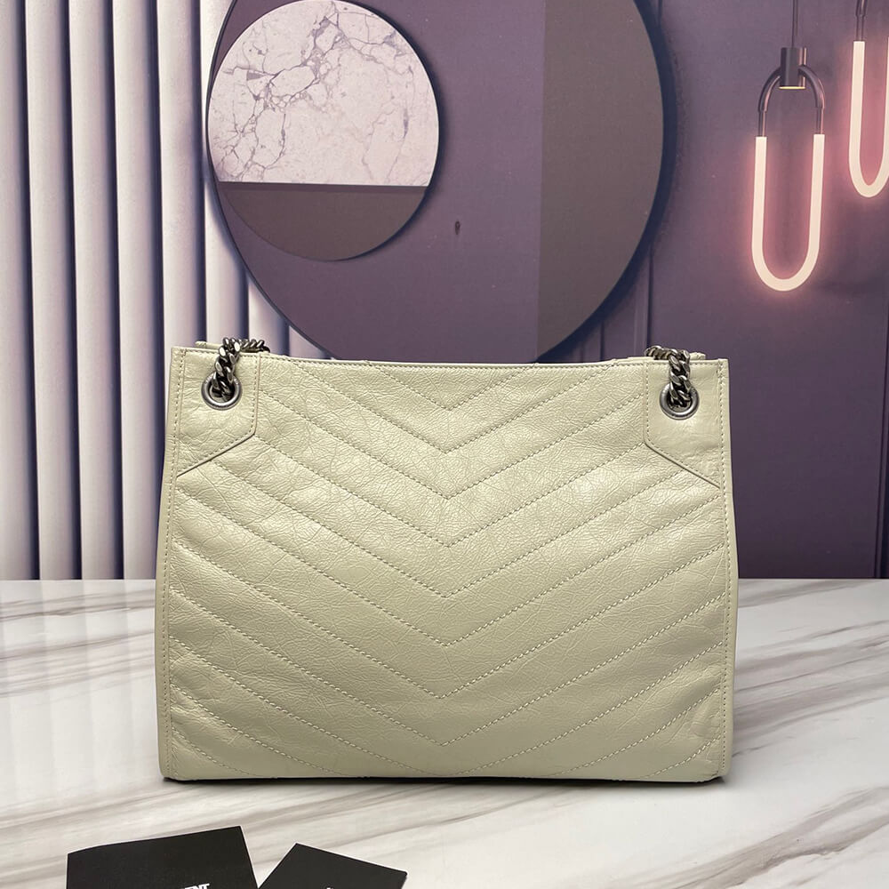 YSL Niki Shopping Bag in Vintage Leather1:1High-quality replica