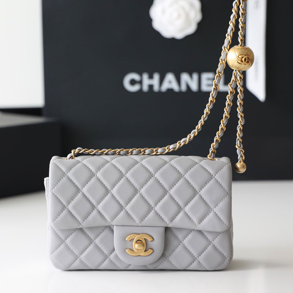 Chanel CF Calfskin Golden Ball 20CM（Replica）1:1High-quality replica